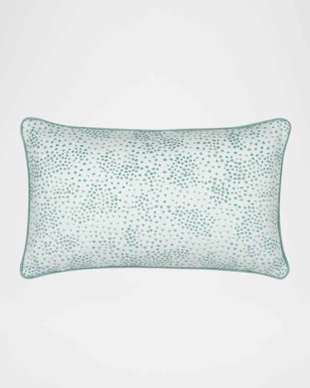Speckle Surf Indoor/Outdoor Lumbar Pillow, 12" x 20"